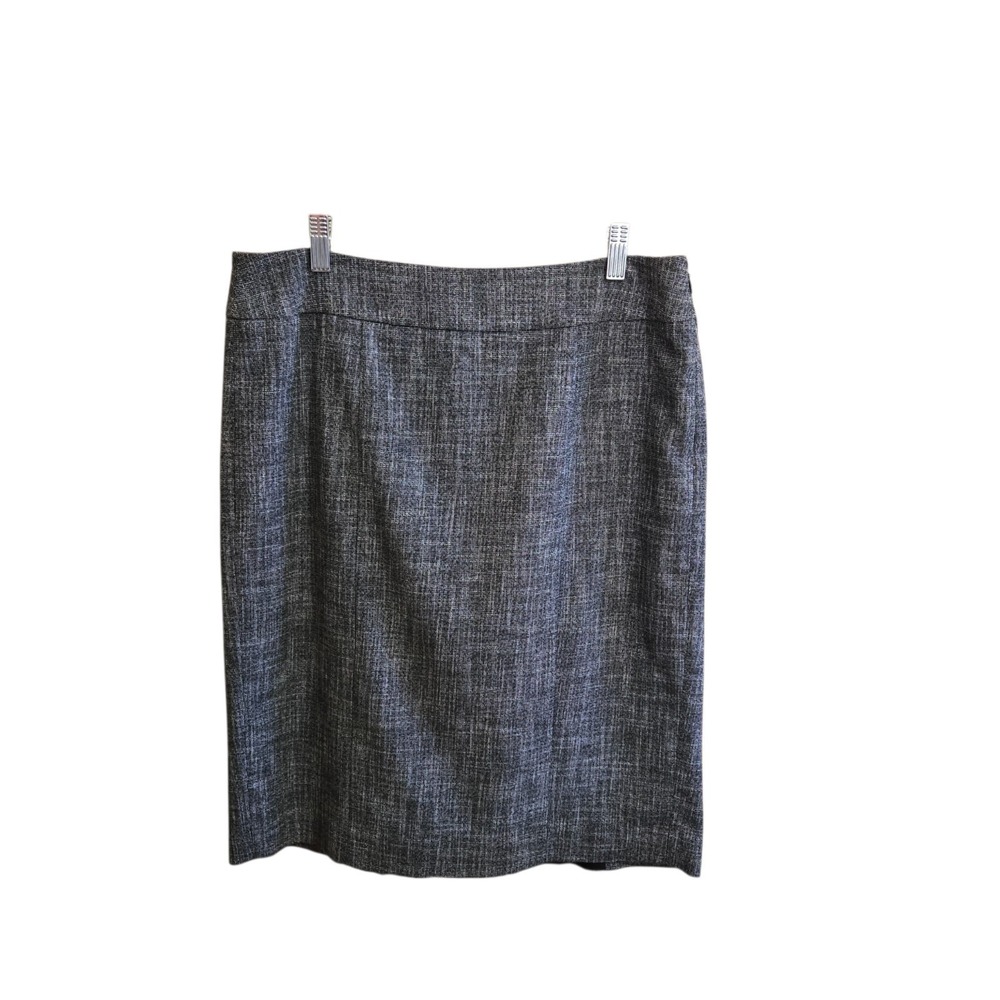 White House Black Market Pencil Skirt Size 10 Black White Knee Length ‎ Career
